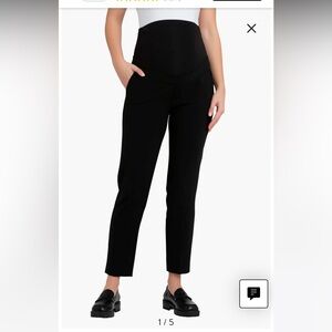 Ripe Maternity straight leg black ankle pants, size XL